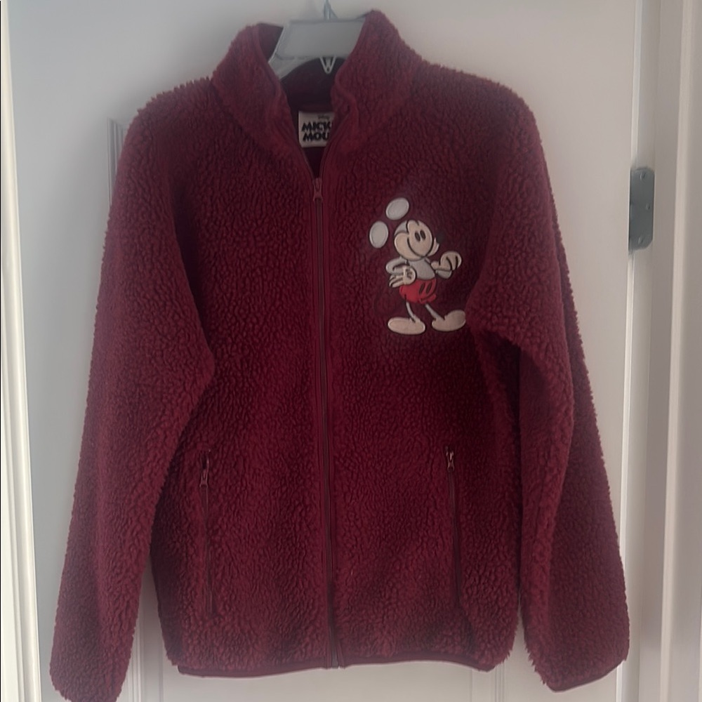 Disney Teddy Jacket with Mickey Mouse Embroidery NWOT